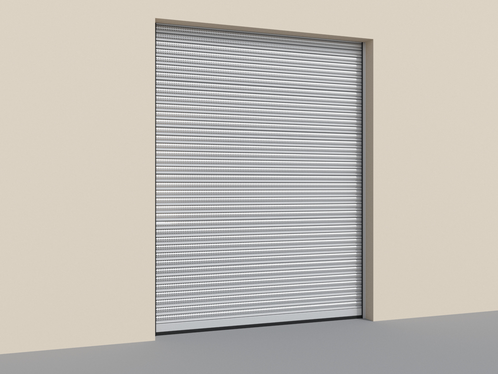 Rulonli darvozalar perforatsiyalangan po‘lat profil RHS117P/08 dan yasalgan.